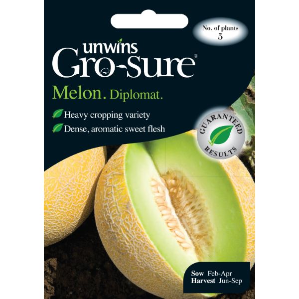 Unwins Seed Packet Melon Diplomat