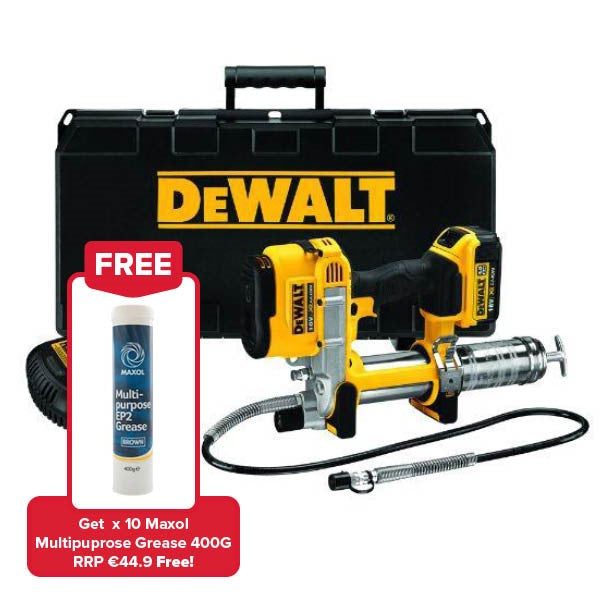 Dewalt 18V Grease Gun comes with 1 X 4Ah Li-Ion Batt Pack &amp; Fast Charger