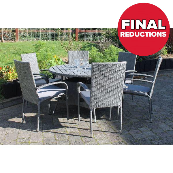 Rio 6 Seater Rattan Dining Set