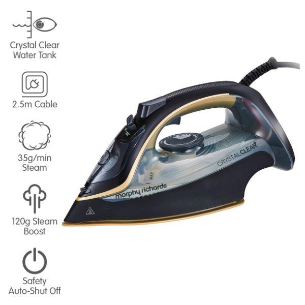 Morphy Richards 2400W Crystal Auto Shut Off Steam Iron