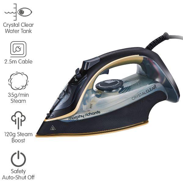 Morphy Richards 2400W Crystal Auto Shut Off Steam Iron