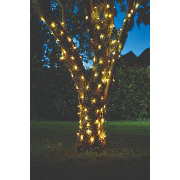 Smart Solar Firefly String Lights - 100 warm white LEDs