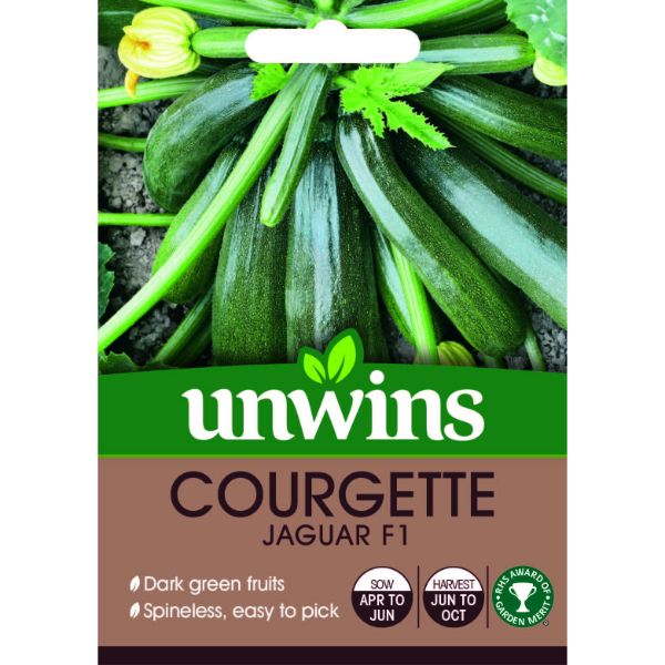 Unwins Seed Packet Courgette Jaguar F1