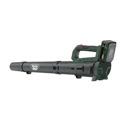 Webb Eco 20v Lithium Cordless 160km/h Axial Blower with 1 x 4ah battery &amp; charger