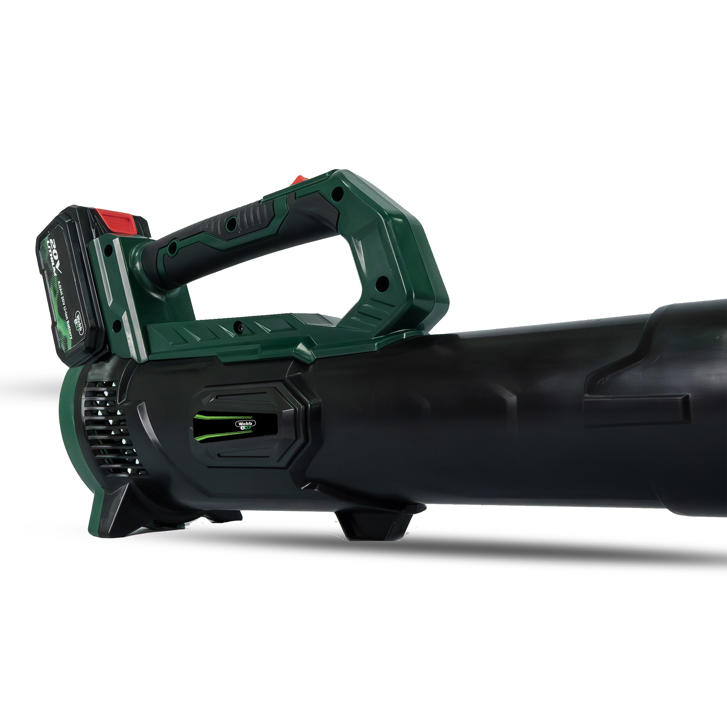 Webb Eco 20v Lithium Cordless 160km/h Axial Blower with 1 x 4ah battery &amp; charger