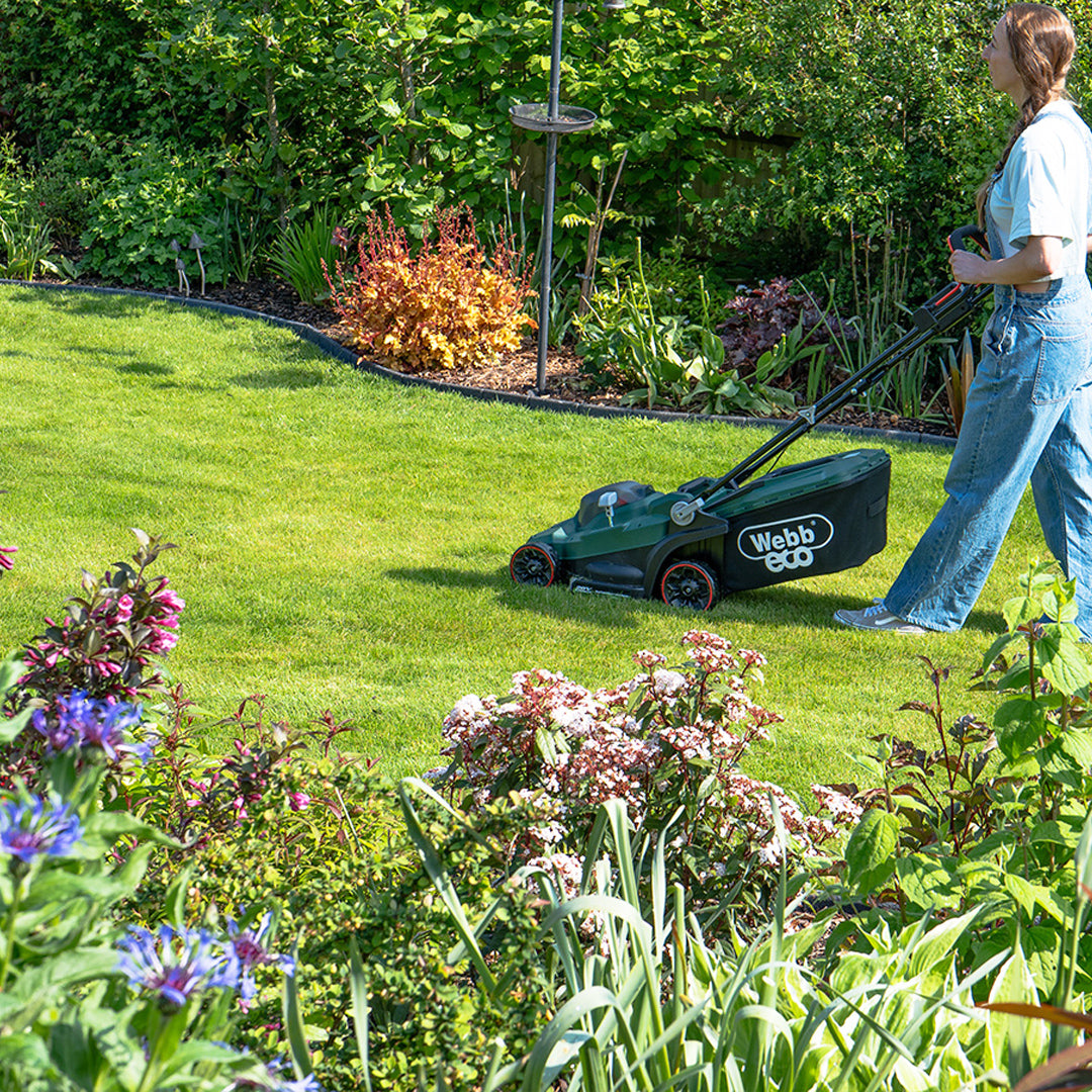 Webb Eco 20V Cordless Lawnmower 33cm with 1 x 4ah battery &amp; charger