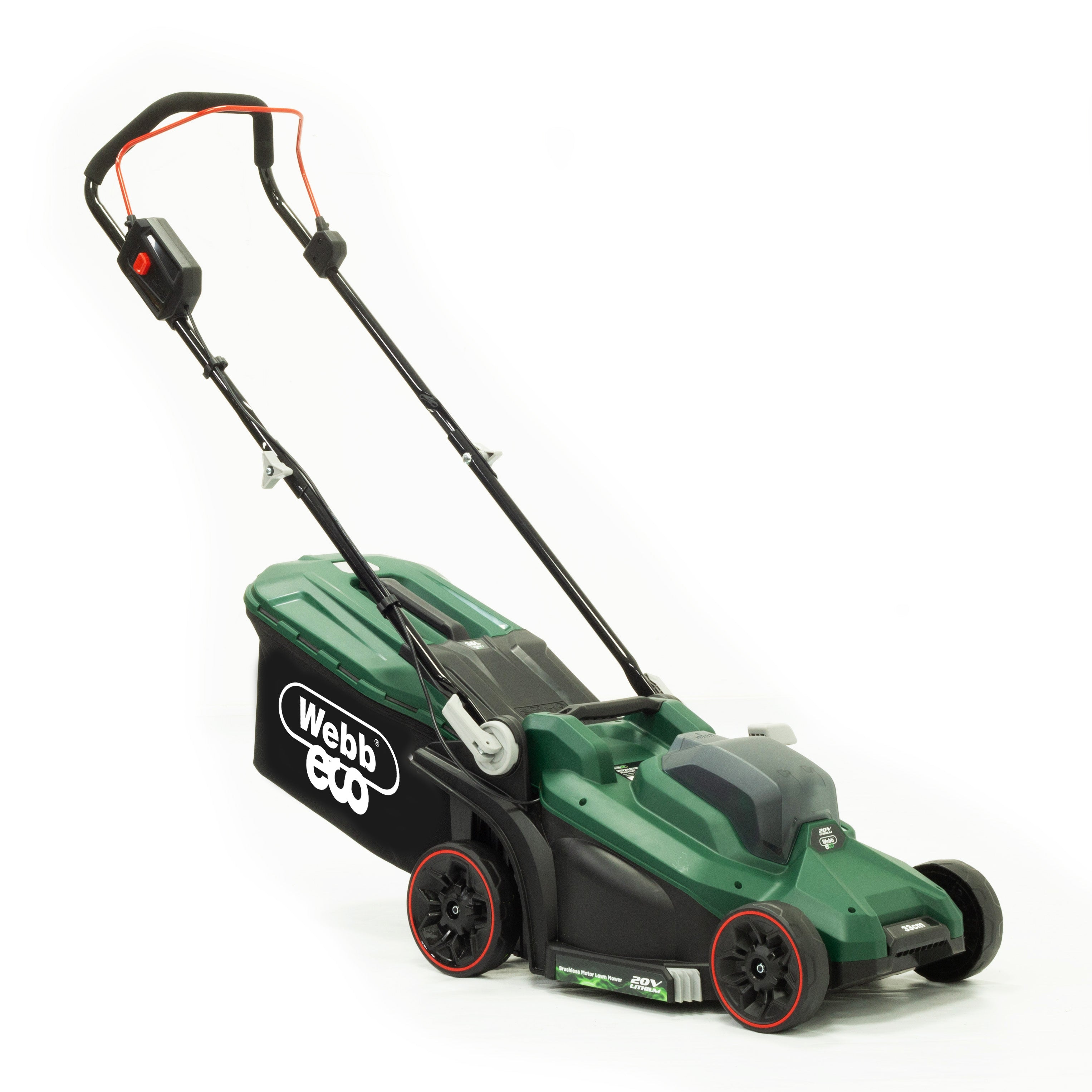 Webb Eco 20V Cordless Lawnmower 33cm with 1 x 4ah battery &amp; charger