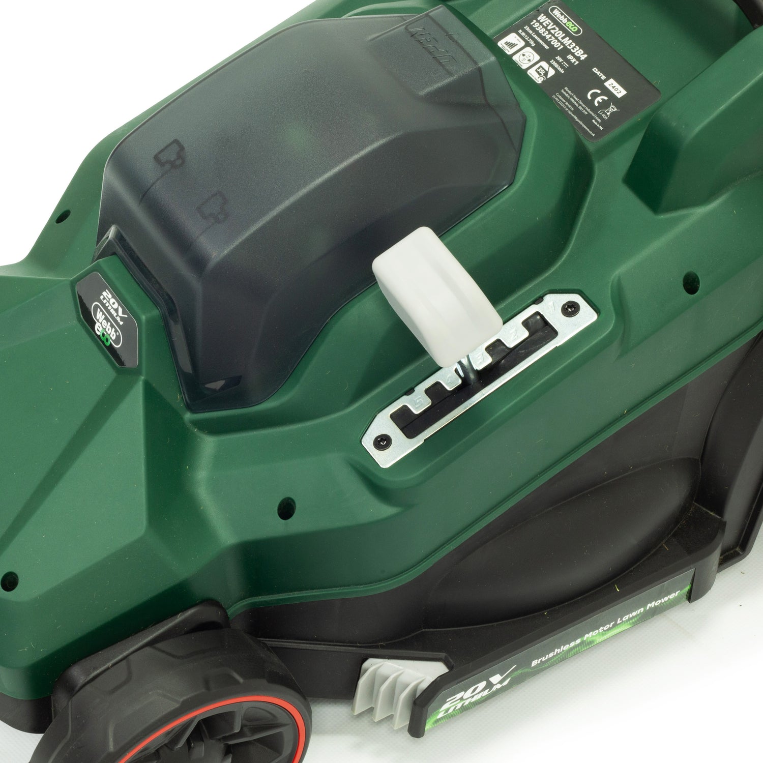 Webb Eco 20V Cordless Lawnmower 33cm with 1 x 4ah battery &amp; charger