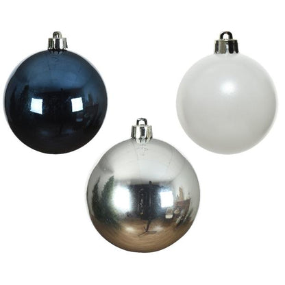 Christmas Baubles shatterproof  - shiny