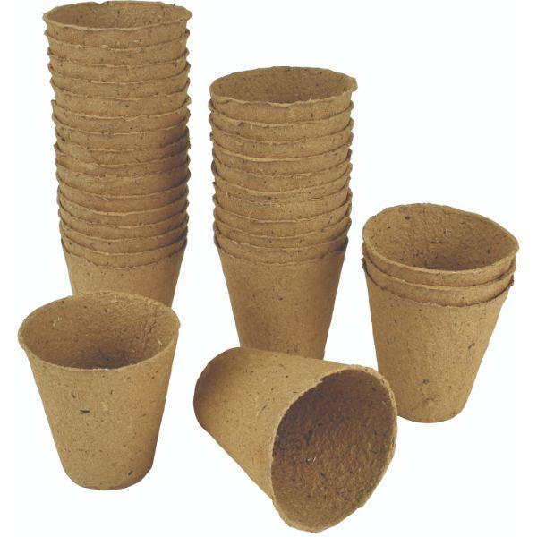 Gro-Sure Fibre Pots Round 6cm 24pk