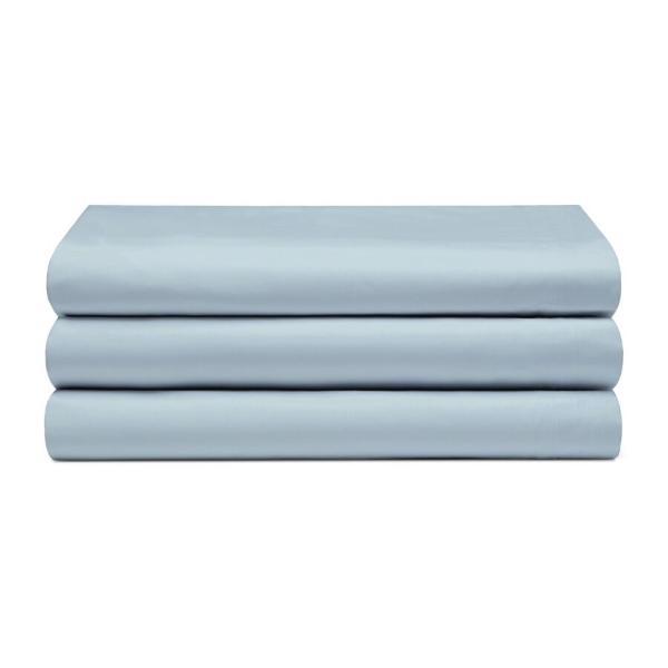 Lilly Cotton 200 Thread Count Fitted Sheet Double Blue