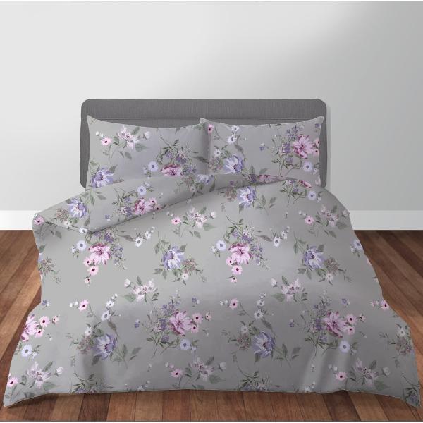 Serene Grey Duvet Set Double