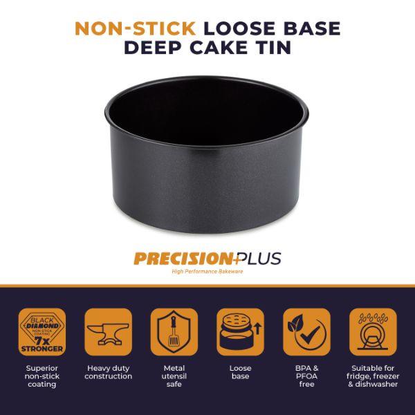 Loose Base Deep Cake Pan Non-Stick Round 20cm/8in