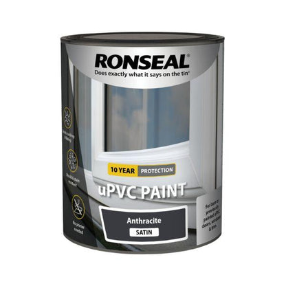 Ronseal Upvc Paint Anthracite Satin 750Ml