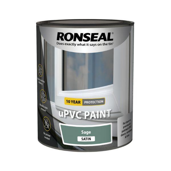 Ronseal Upvc Paint Sage Satin 750Ml