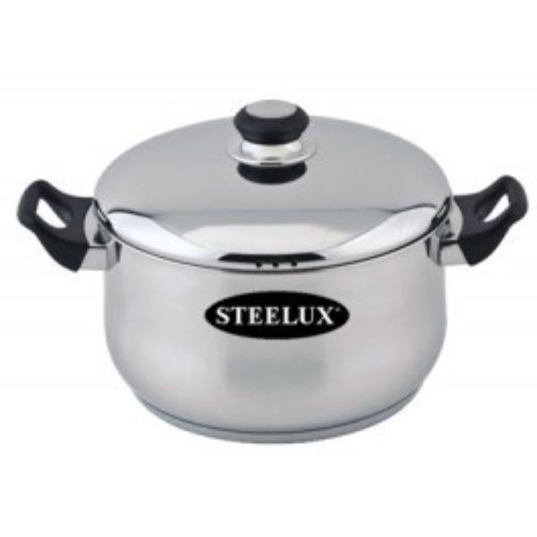 Steelex 22Cm Casserole &amp; Lid 8.8In