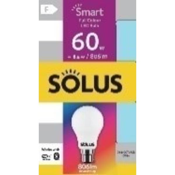 Solus Smart 60w = 8.5W  A60 BC WIFI+BLE DIM+CCT+RGB