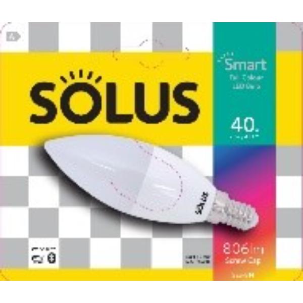 Solus Smart Candle 40W = 4.9W SES  WIFI+BLE DIM+CCT+RGB