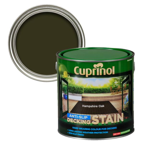 Cuprinol Anti-Slip Deck/Stain Hamps/Oak 2.5L