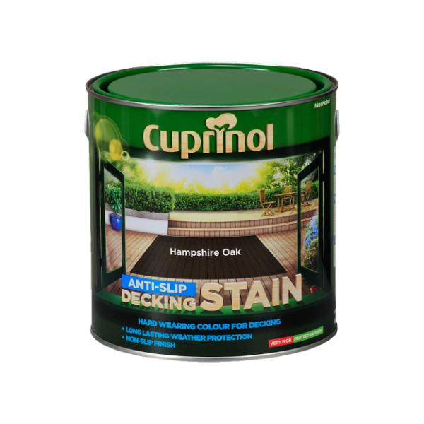 Cuprinol Anti-Slip Deck/Stain Hamps/Oak 2.5L