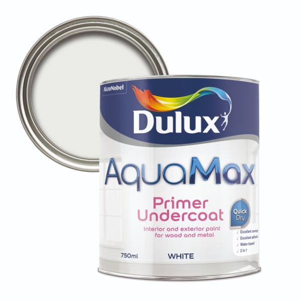 Dulux Aquamax Primer Undercoat White 750ml