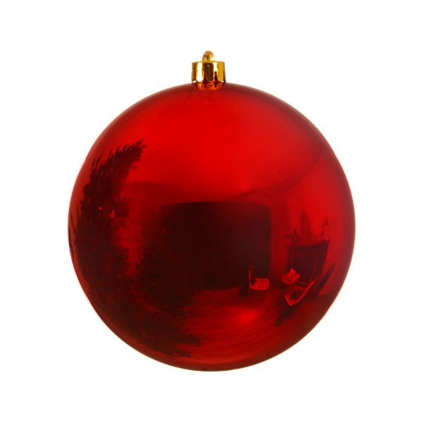 Large Single Christmas Red Shatterproof Bauble 14cm