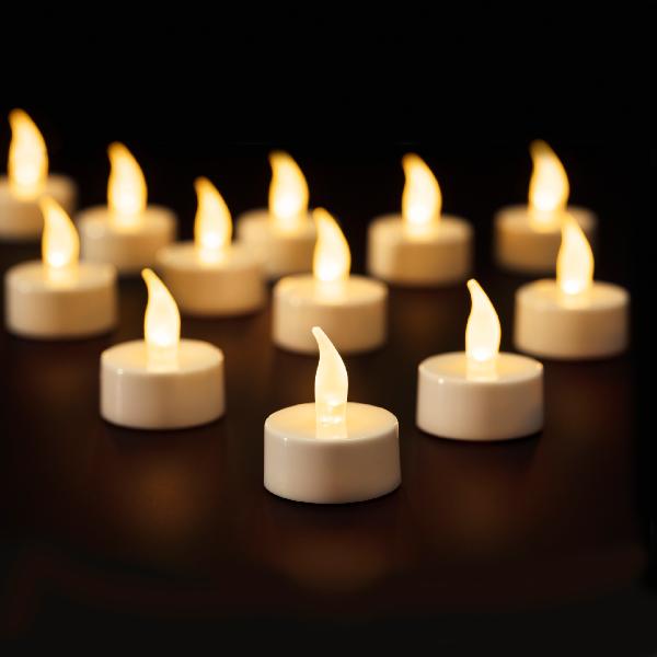 Tealight LED White 12pk