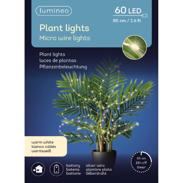 Micro LED plant lights Battery operated -  outdoor