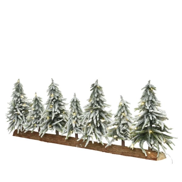 Prelit Snowy Tree Tablepiece - Battery operated