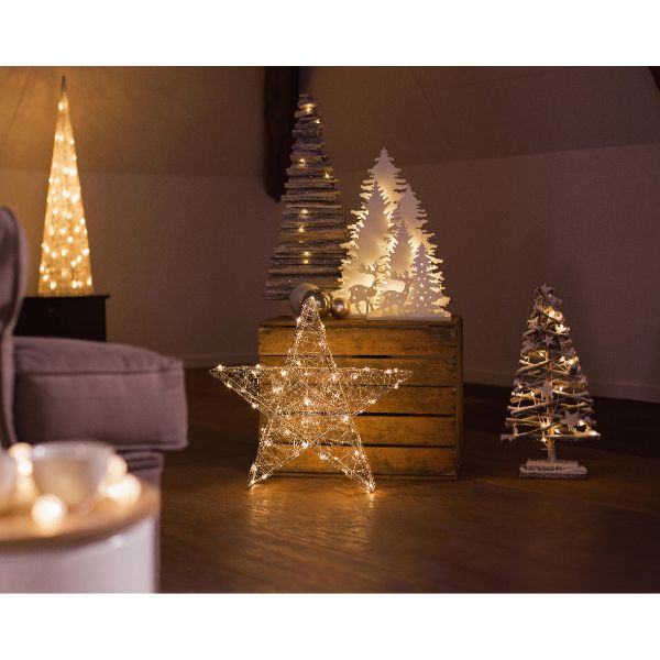 50cm Rattan LED Micro Tree