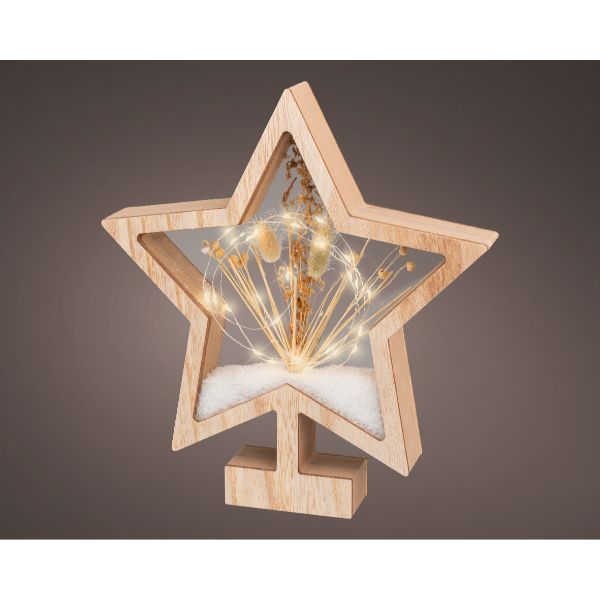 Micro LED Frame  Star shaped  in Natural/Warm Light