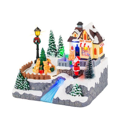 Plastic LED Scenery Snowman/Christmas Tree/Merry-Go-Round