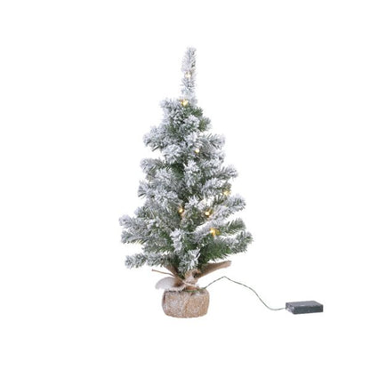 Imperial prelit snow frosted  mini tree -  Battery operated