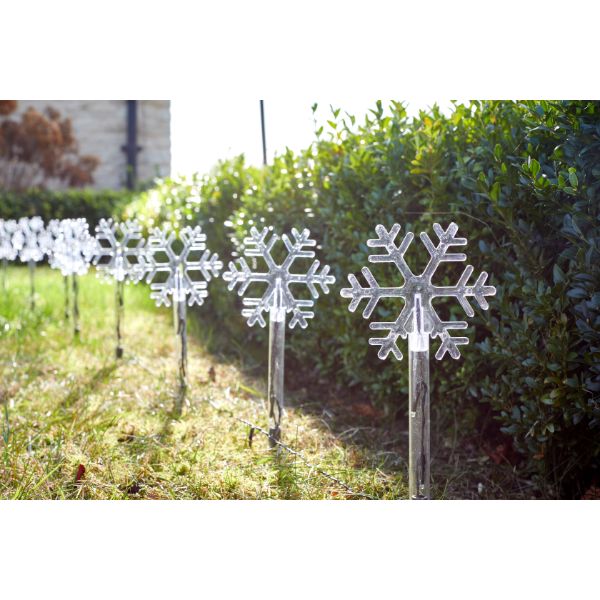 Three Kings SnowDécor Stakes - Set of 8 - Warm White