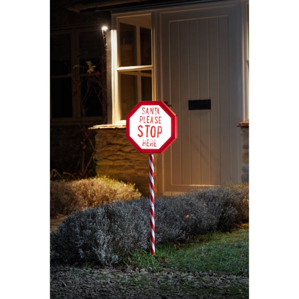 Three Kings Santa Stop Here! Stake Light - Large