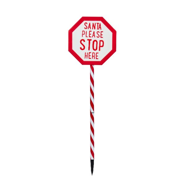 Three Kings Santa Stop Here! Stake Light - Large