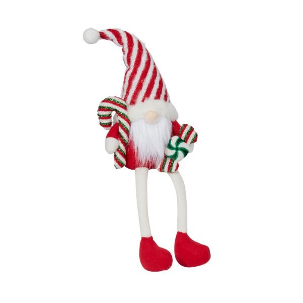 Three Kings Candy Cane Gonk - Seated - Red