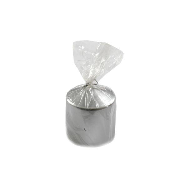 7 X 7.5cm Silver Pillar Candle