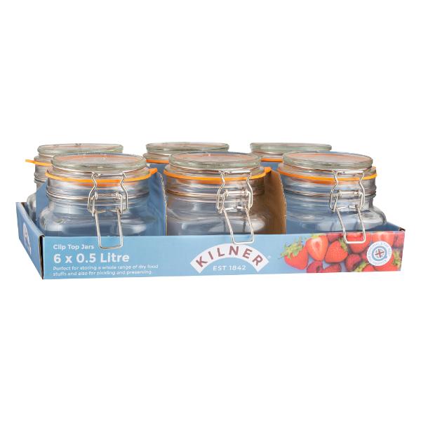 Kilner Clip Top Square Jar 0.5L