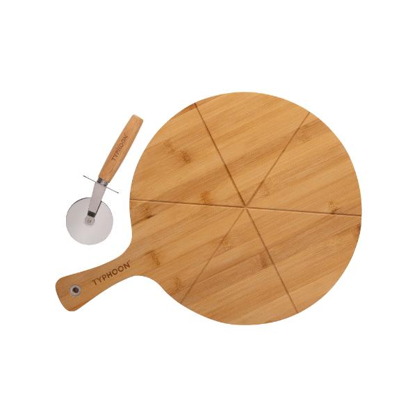 Typhoon World Foods Pizza Board &amp; Cutter Set