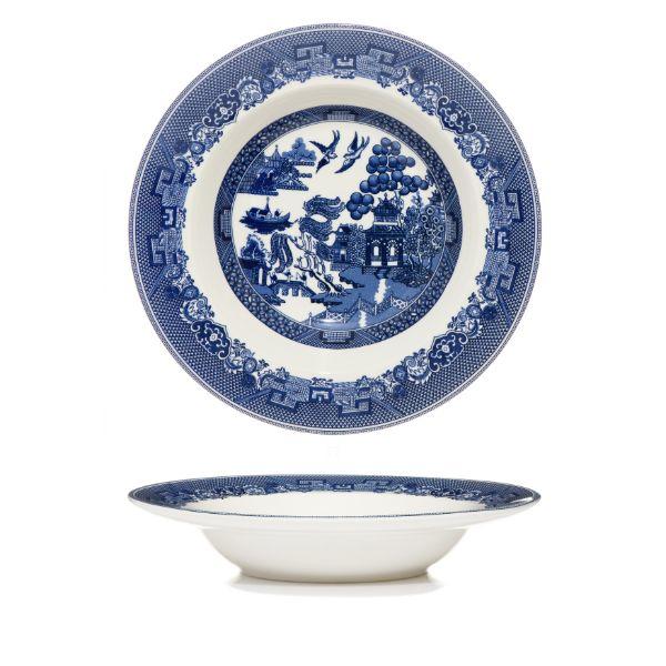 Blue Willow 22cm Rimmed Soup Plate 8.5&quot;                        