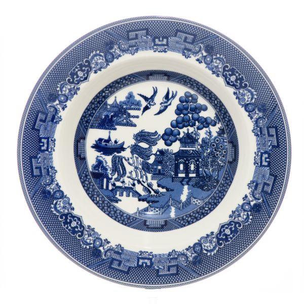 Blue Willow 22cm Rimmed Soup Plate 8.5&quot;                        