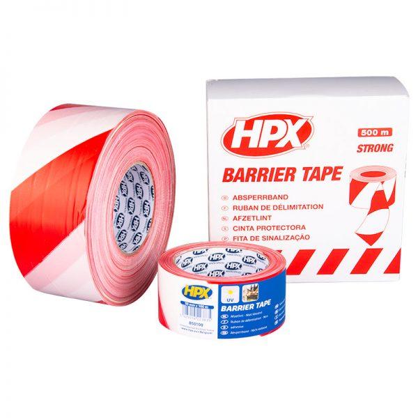 Barrier tape - white/red 50mm x 100m