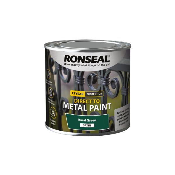 Ronseal Direct To Metal Rural Green Satin 250Ml