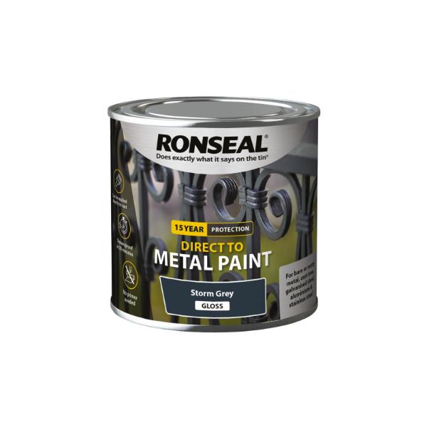 Ronseal Direct To Metal Storm Grey Gloss 250Ml