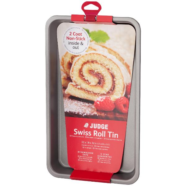 Judge Bakeware 32 x 18 x 3cm Swiss Roll Tin Non-Stick