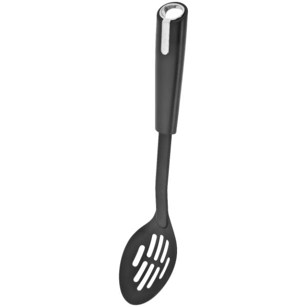 Judge Black Satin Tools Nylon End Slotted Spoon