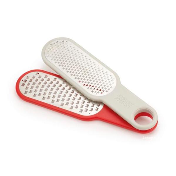 JJ DUO Set of 2 Graters - Grey/Red