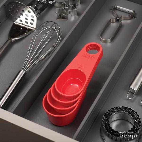 JJ DUO 4-piece Measuring Cup Set - Red