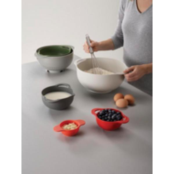 JJ DUO 6-piece Food Preparation Bowl Set - Multicolour